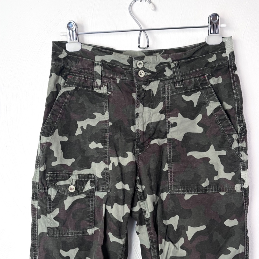 Anthropologie The Wanderer Green Camo Petite Cargo Utility Pants - Picture 3 of 5